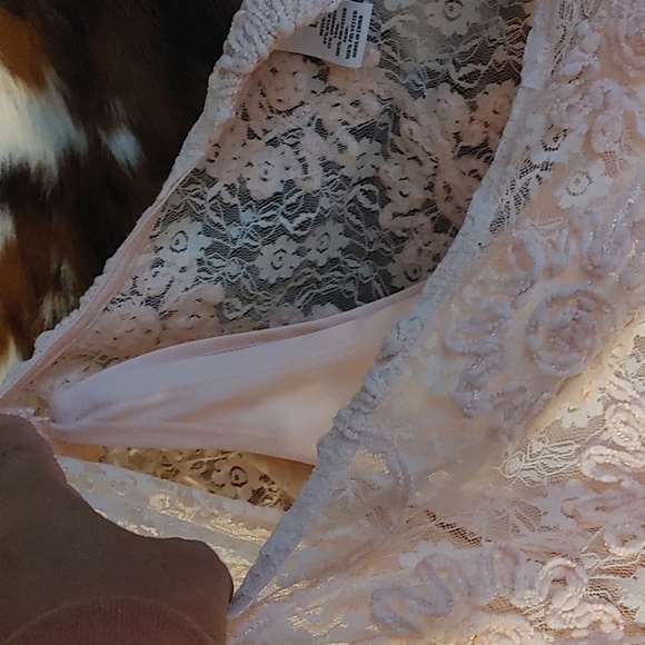 3/$60 Ruby Rd. Pink Lace Poncho/Top  Sz L - Picture 5 of 6